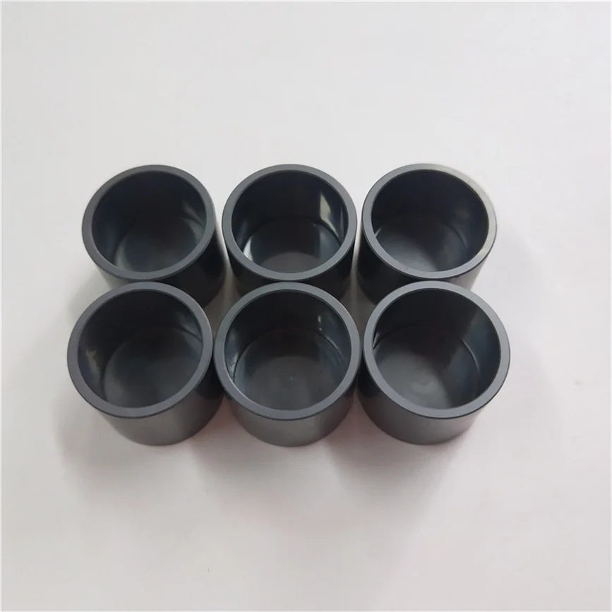 Inner polished SiC Silicon carbide ceramic cup crucible