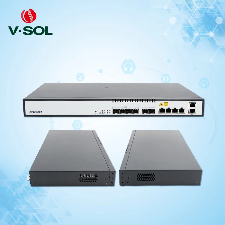 
OLT GPON 4 pon port Good compatibility from v-sol, cost-effective Easy to manage and friendly interface 