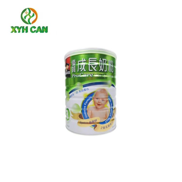 Tin Can Package Forinstant Full Cream Milk Powder Round Metal Can