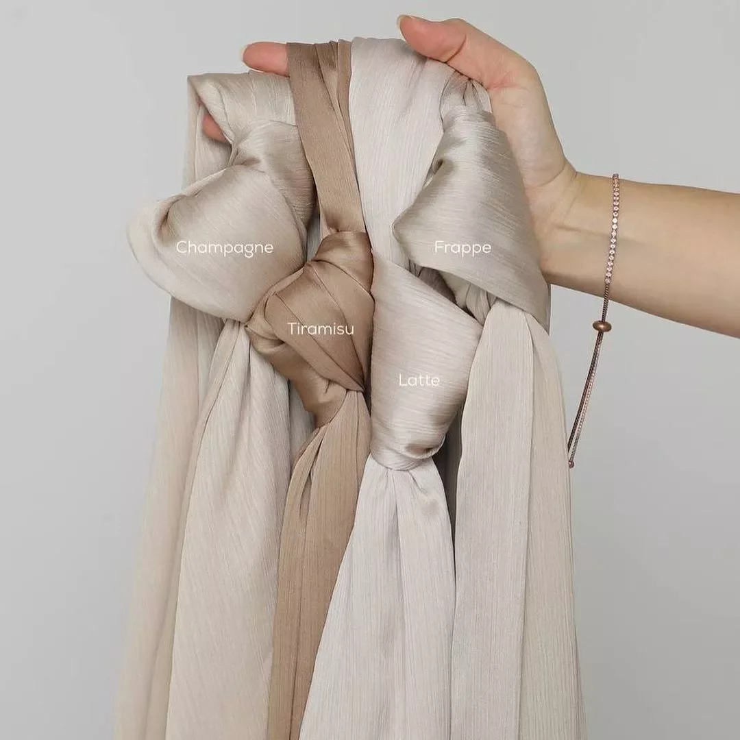 Wholesale Textured Satin Shawl Headscarf Silk Scarves Tudung Muslim Women Crinkle Silk Satin Hijab satin silk hijab shawls