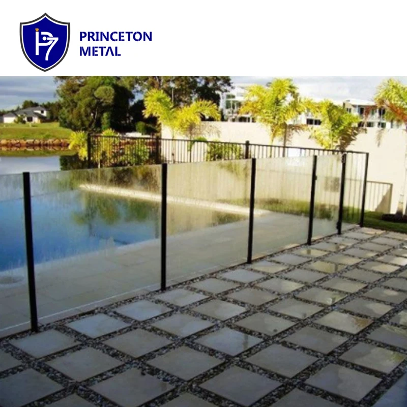 Glass wind screen /wind barrier glass railing