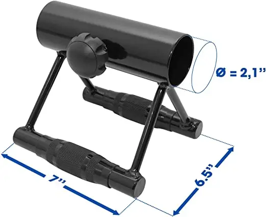 Double D Grip Landmine Attachment with Rubber Handle