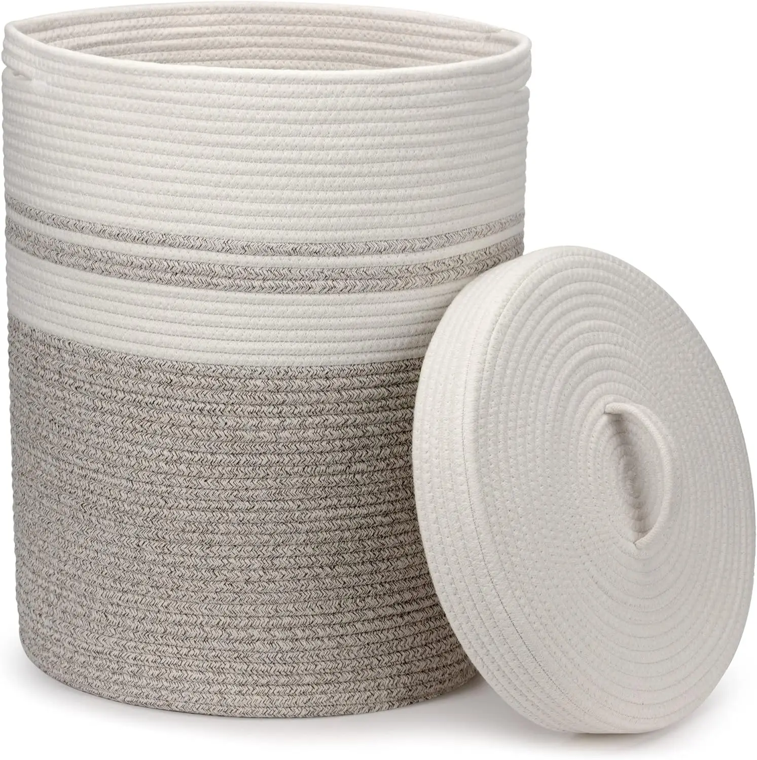 Large Size Cotton Rope Basket Laundry Baskets Cotton Rope Organizer Storage Basket