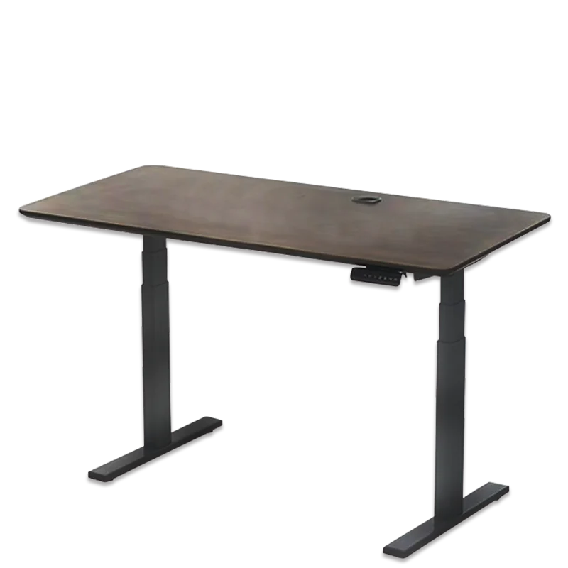 Retractable computer desk  adjustable height Sitting type Dual motor height variation electric lifting stand up desk