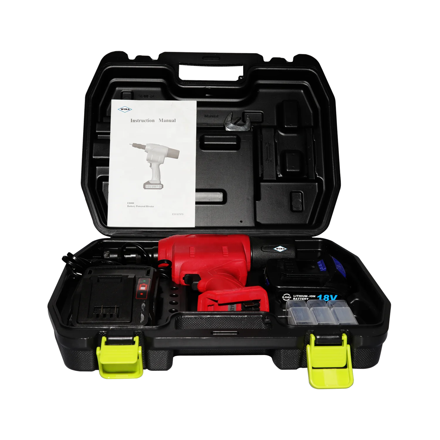 
Portable battery power cordless wwm26 blind rivet nut gun riveting tool 