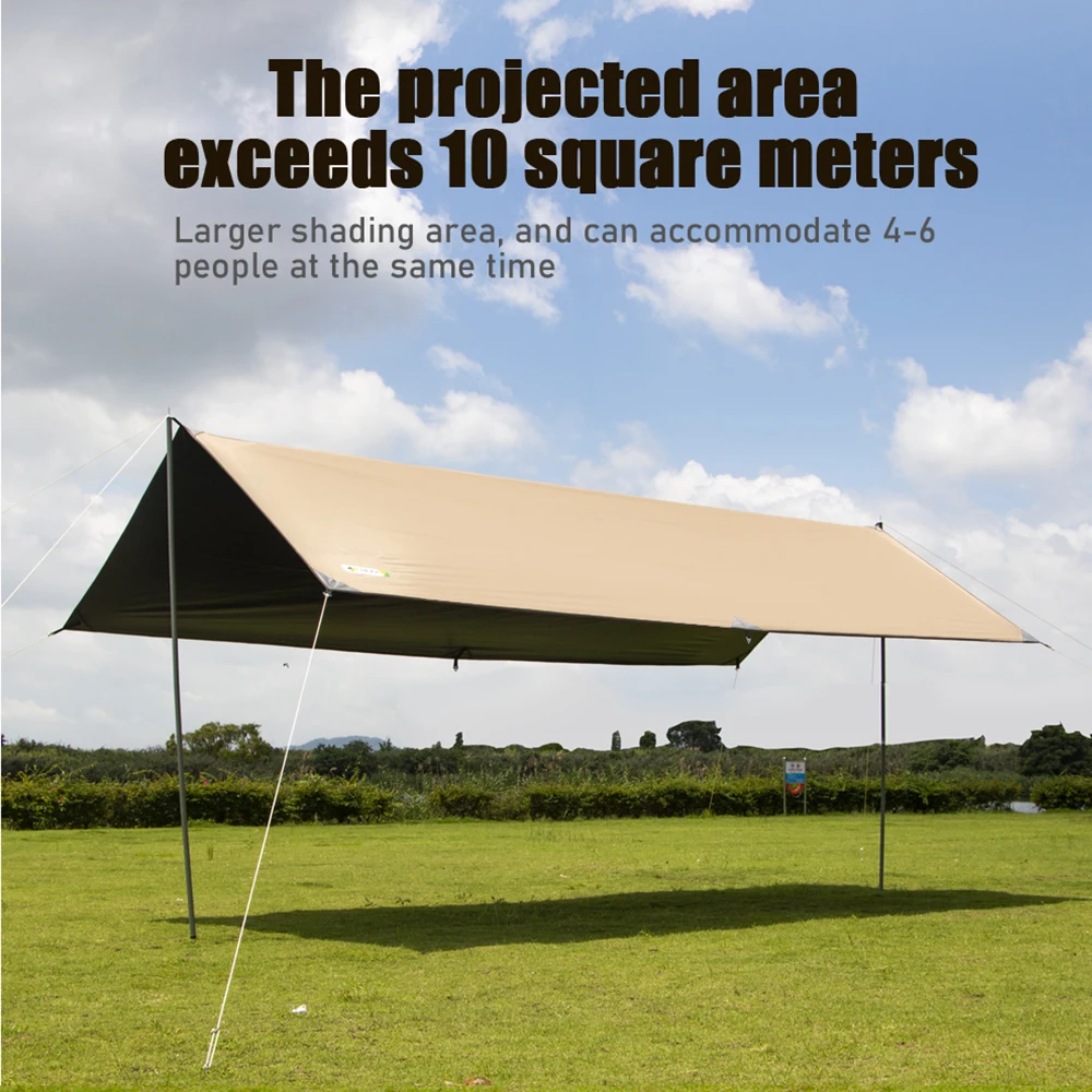 China Supplier 2023 Custom Rainproof Black Rubber Canopy Gazebo Square Vinyl Canopy Ebony Oxford Cloth Camping Tarp Shelter