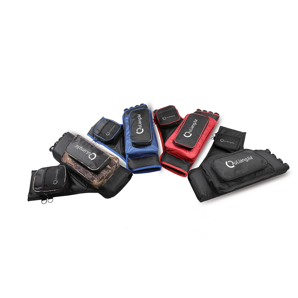 Ouliangjia Good Quality Archery 4 Tube Target Quiver Training Arrow Hip Quiver for Shooting