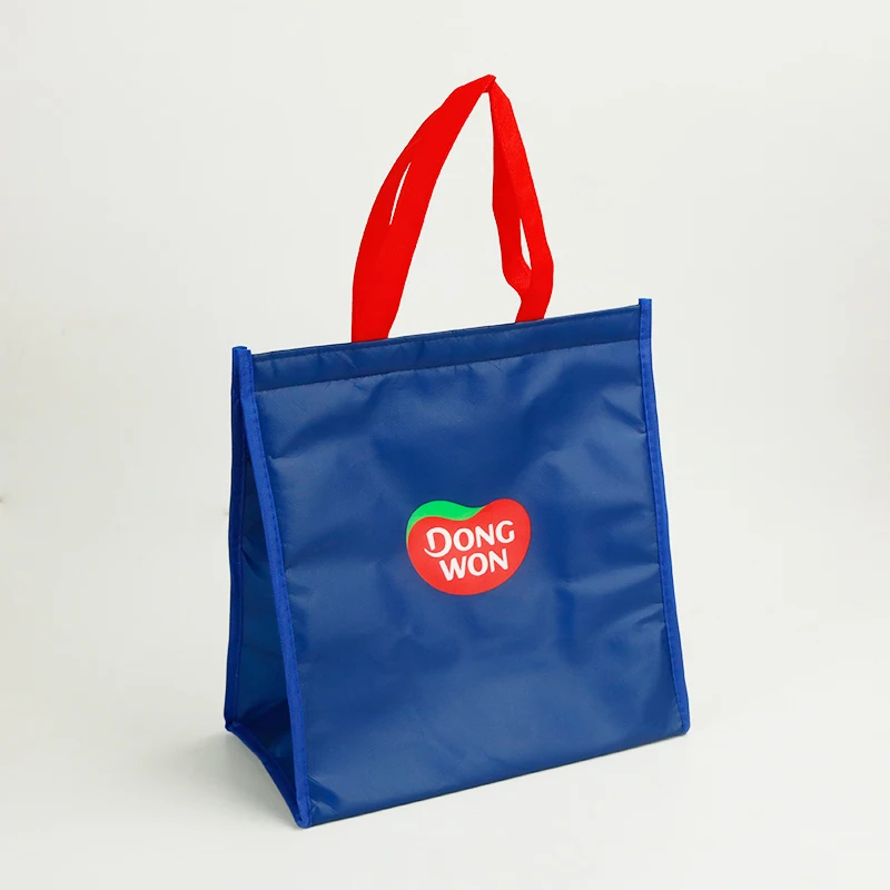 Оптовая продажа от производителя, многоразовые мешки для льда с печатным рисунком, полипропиленовые нетканые сумки для покупок с логотипами