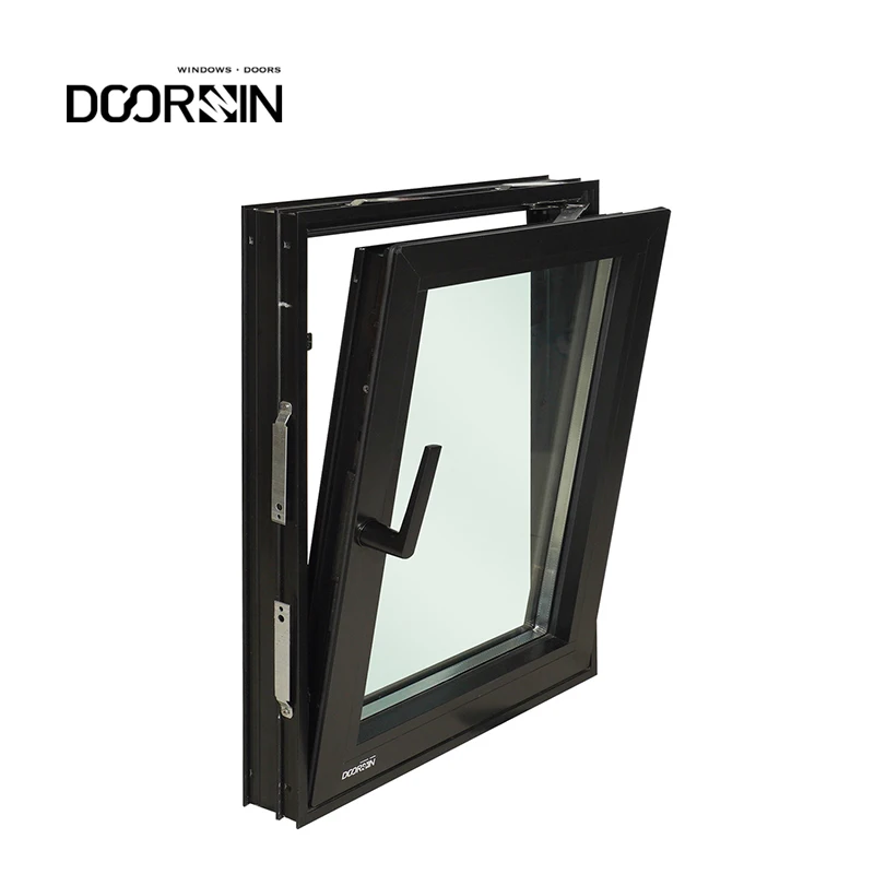 New Arrivals Aluminium Windows Direct Factory Customized Wind Proof Double Glazed Casement Window Tilt And Turn
