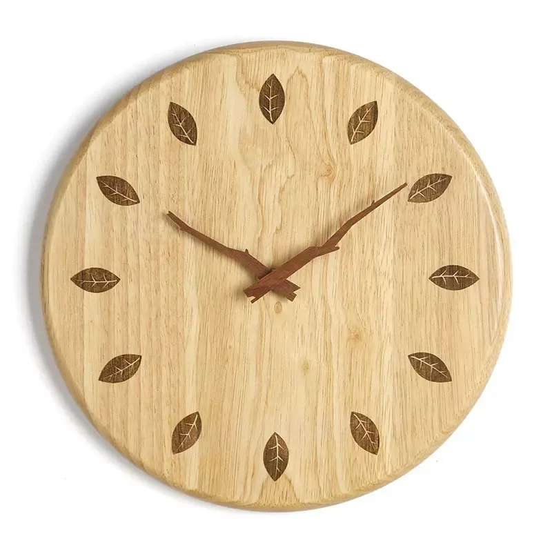 Hot Selling Decorative Wall watch Clock Simple Wooden digital wall clock