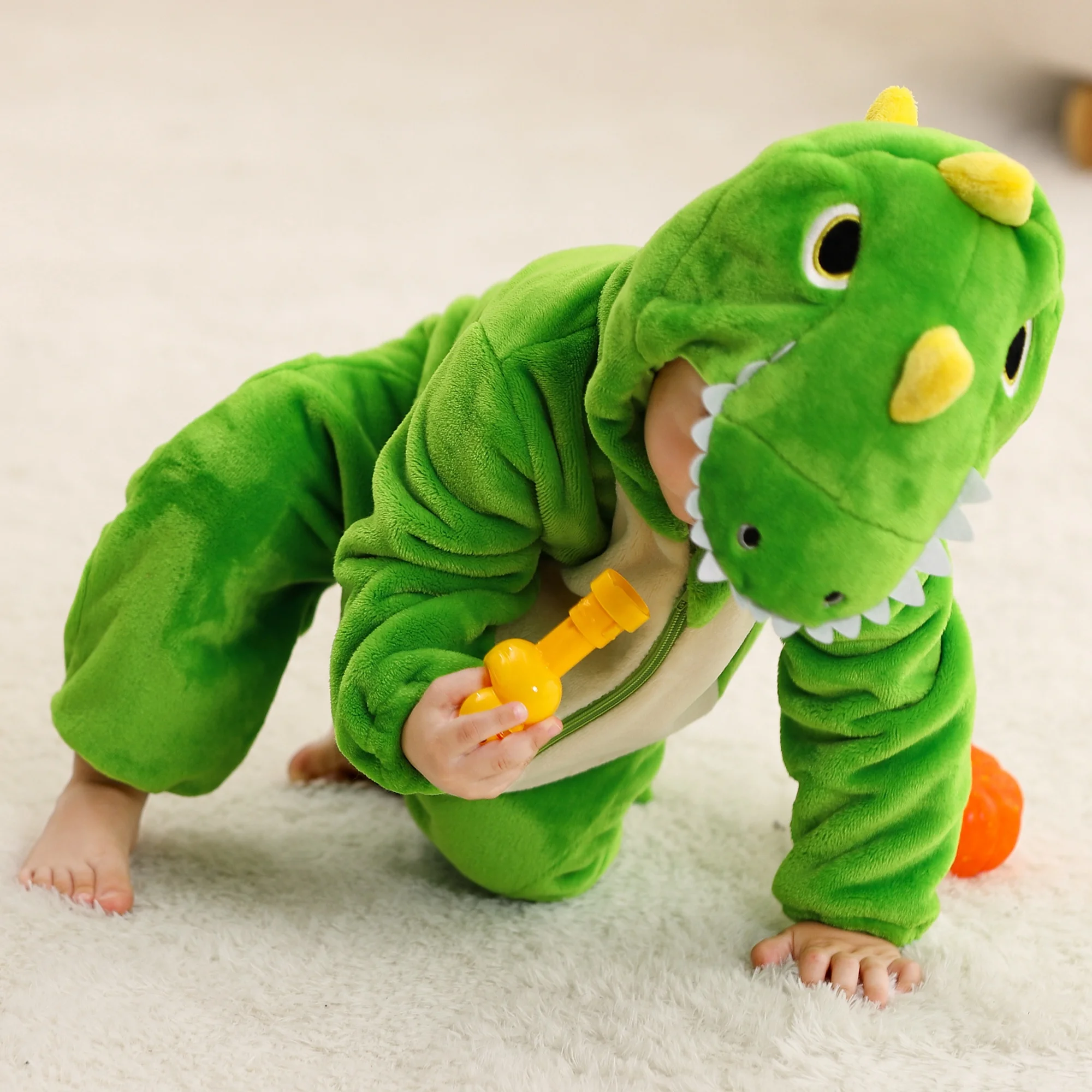 Michley 2024 Factory 3D Animal Cartoon Sleepers Wholesale Newborn Baby Costume Jumpsuit Pajamas For Children Make Design