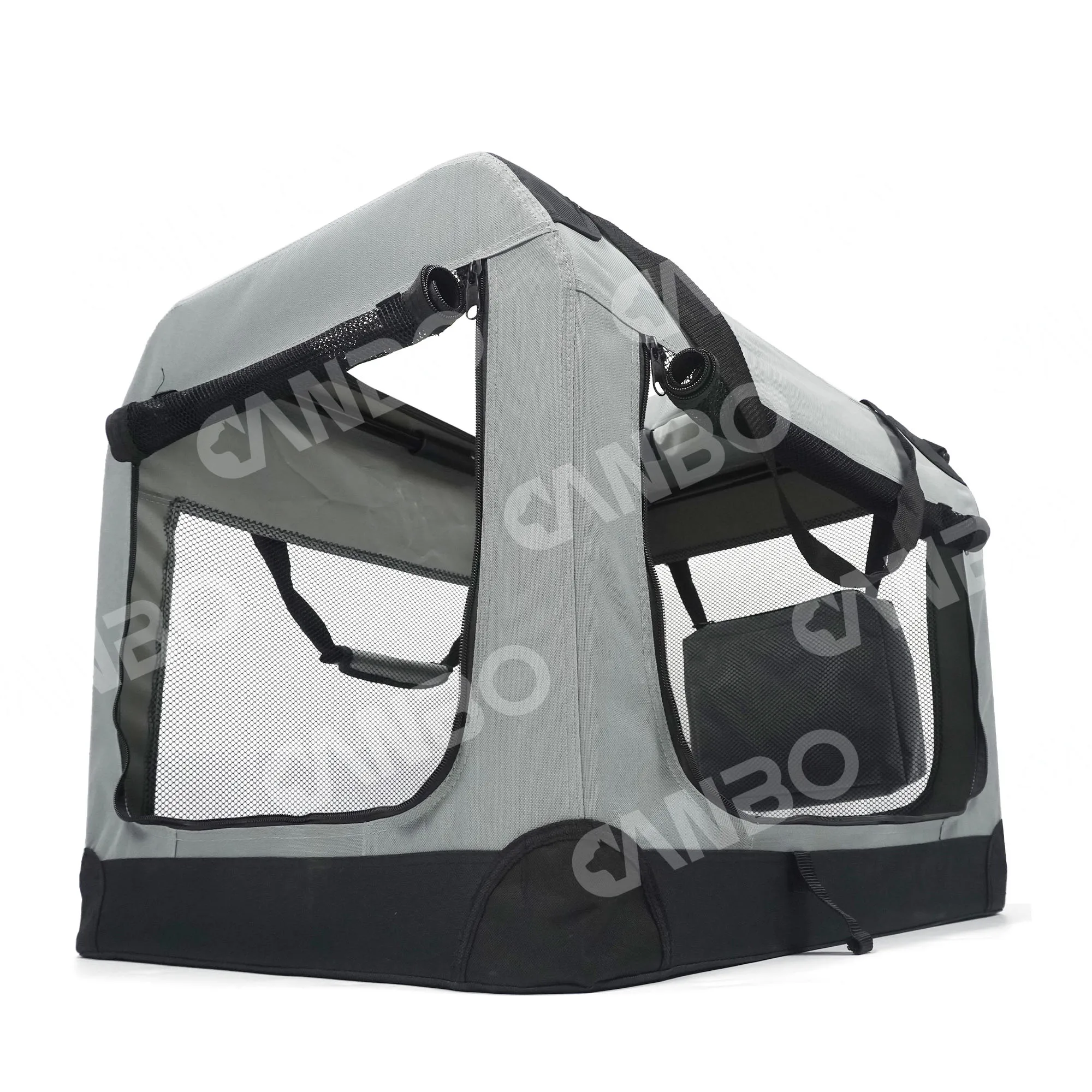 CANBO Portable Wrapped Pet Travel Case Car Breathable Folding Dog Cage Nest Travel Case with Oxford Cloth