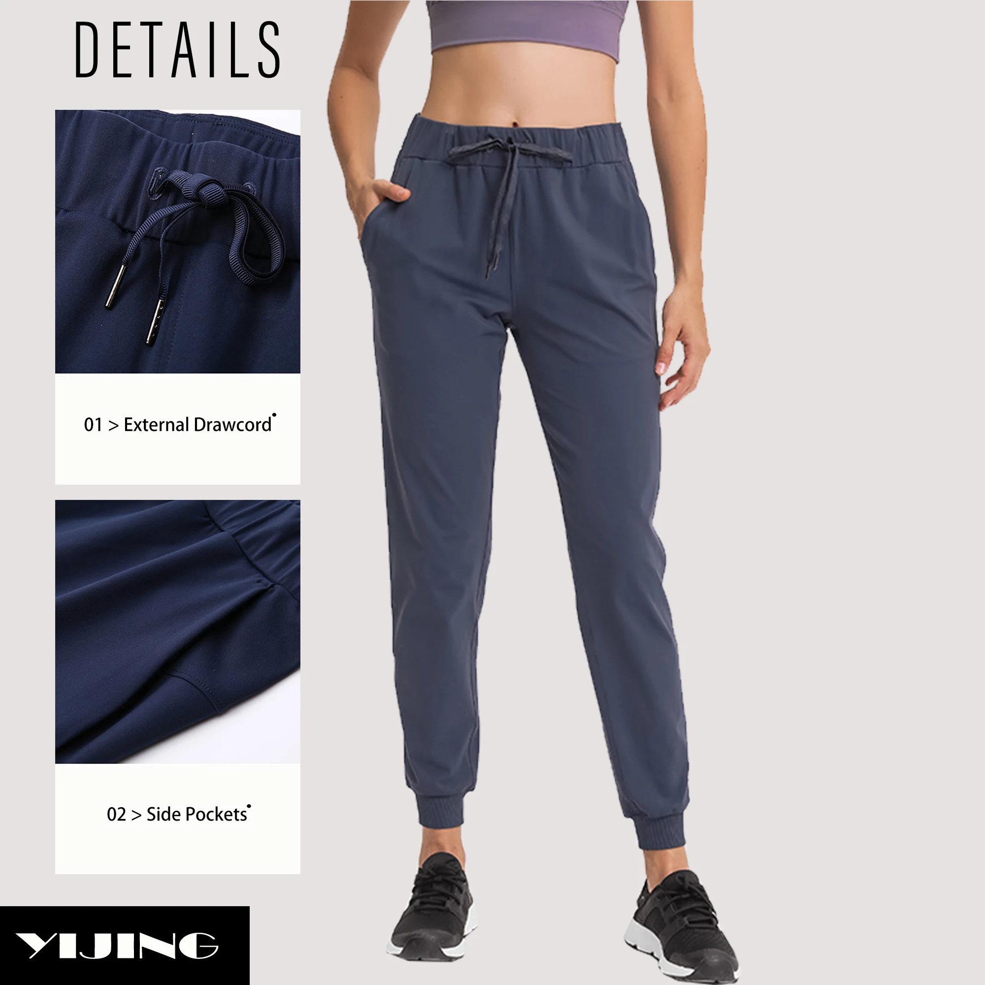 Custom New Fashion Leggings Stretched Drawing Waist Running Sports Pant Camo Yoga Legging With Pockets Gym Joggers