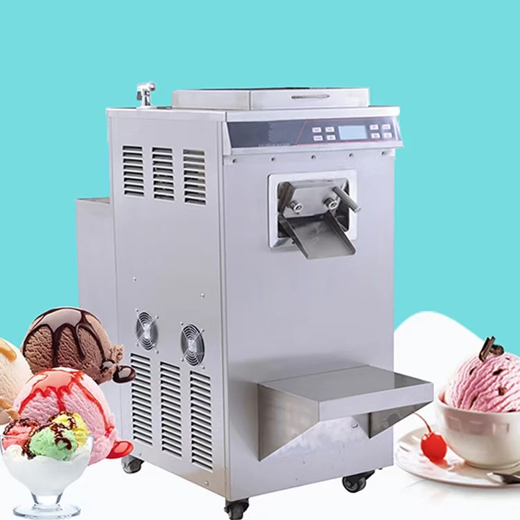 Italian Gelato Hard Ice Cream Maker Machine With 32L/H