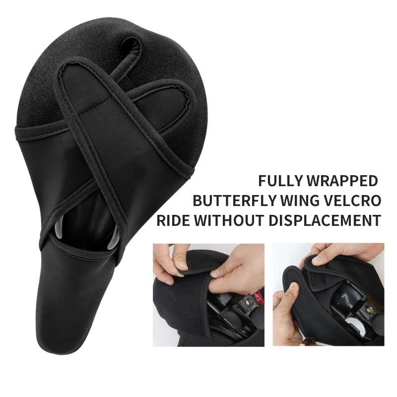 Shakeproof Bicycle Seat cover mountain bike front seat mat anti-slip Inflatable Bike Cover Air Bike Seat Cushion