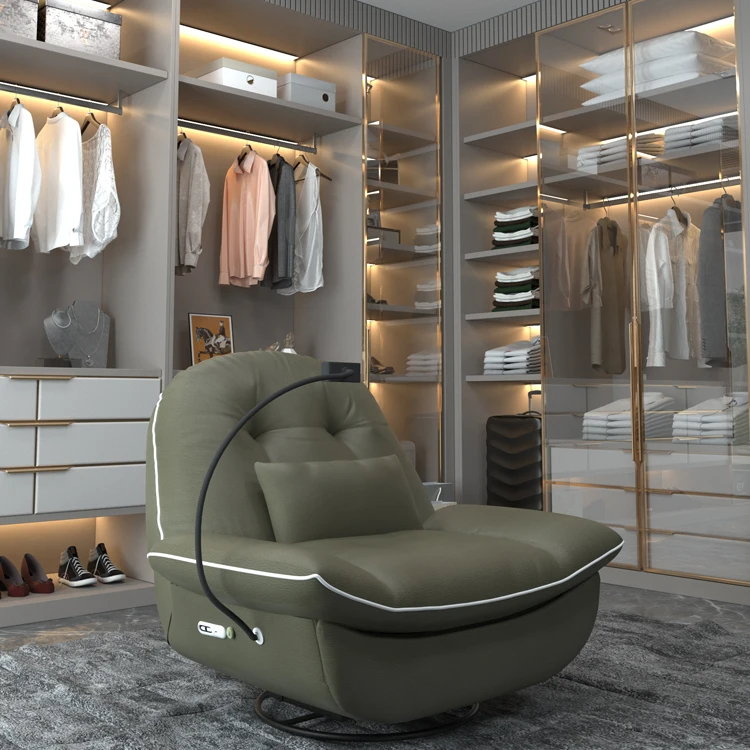 New Arrival Living Room Furniture Relax lazy Electric Single Seat Leather Smart Recliner sofa Chair For Commercial