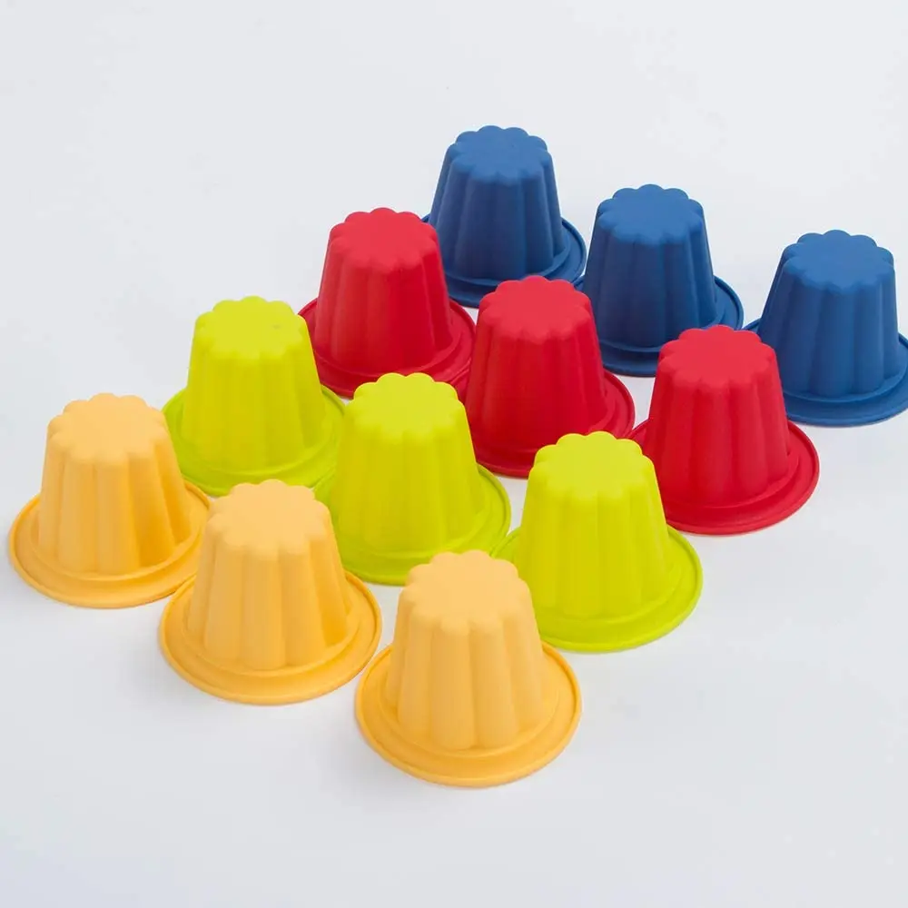 Silicone Popover Pan Pudding Baking Cup Nonstick Muffin Cupcake Liner 12 Pack
