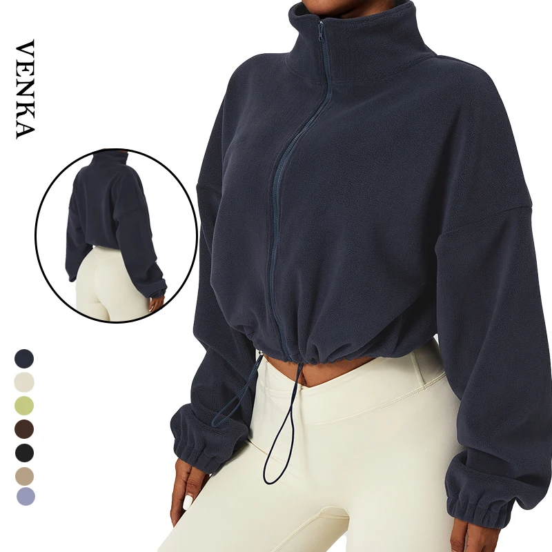 New Style Women Thermal Clothing Outdoors Autumn Winter Sports High Neck Zip Heavy Warm Thermal Outer Garment Coat Jackets