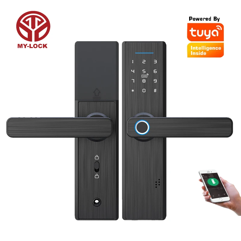 304 смарт-замки домашний ключ Homekit использование Пароль Клавиатура Распознавание отпечатков пальцев ручка рычажный механизм Cerradura Push Pull дверной замок