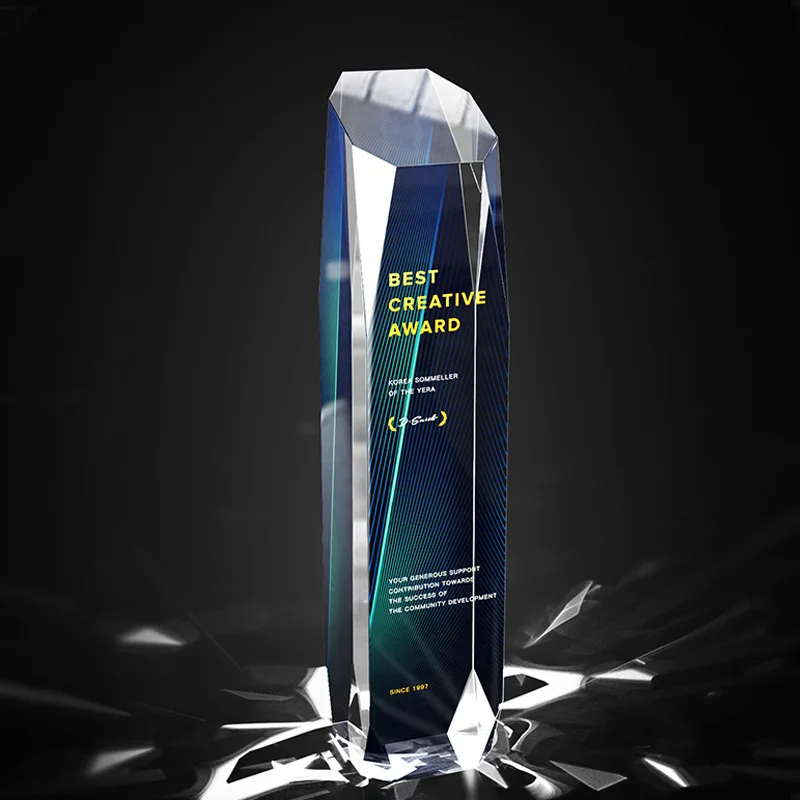 Новое поступление, новый продукт, индивидуальное соответствие, высококачественный кристаллический цвет K9, богатый Деловой Подарок, хрустальный стеклянный трофей