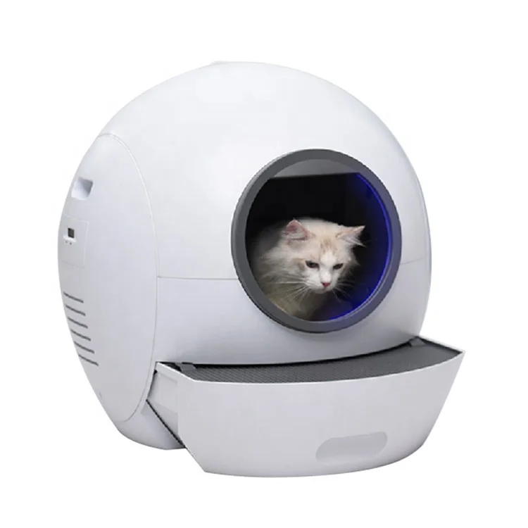 Multiple Cats Safety Protection Odor Removal Self-Cleaning Cat Litter Box Automatic APP Control Smart Cat Litter Box