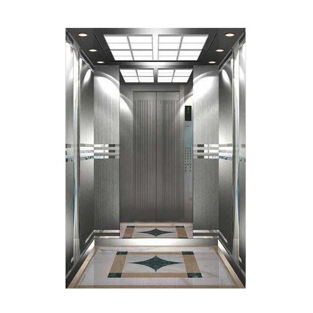 Hot sale 7 Floors Laminated 3 Panels Side Open Door Type Commercial Elevator FUJI Passenger Elevator
