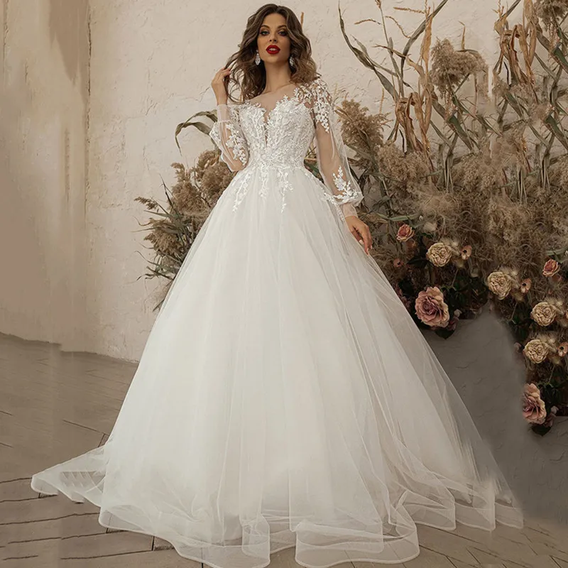 2023 trendy wholesale cheap fashion beautiful ladies modest wedding dress plus size wedding dresses for bride