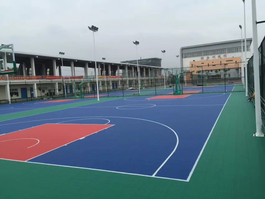 Colorful customizable wholesale indoor and outdoor sports field sports floor coating silicon PU