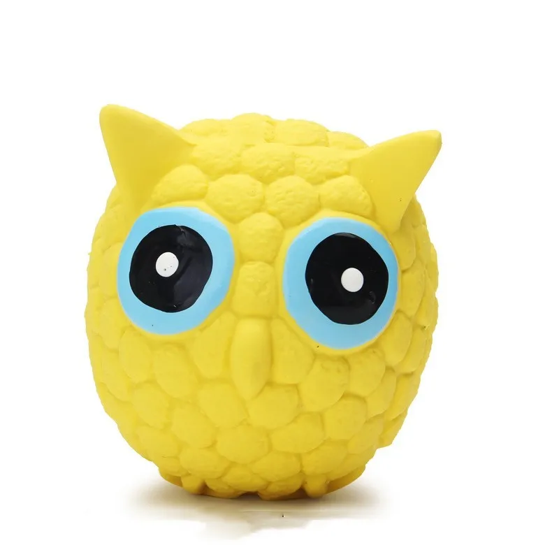 New wholesale pet latex sound toy hedgehog pig owl animal series interactive fun chew chew chew resistant dog toys