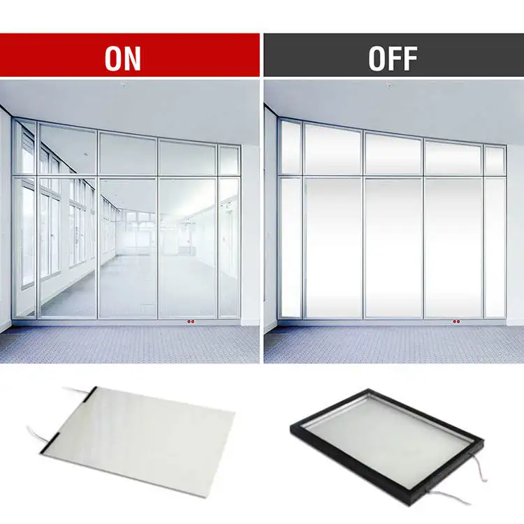 High Quality Customize PDLC Smart Film Smart Building Glass Switchable Privacy Window Film Smart Glass