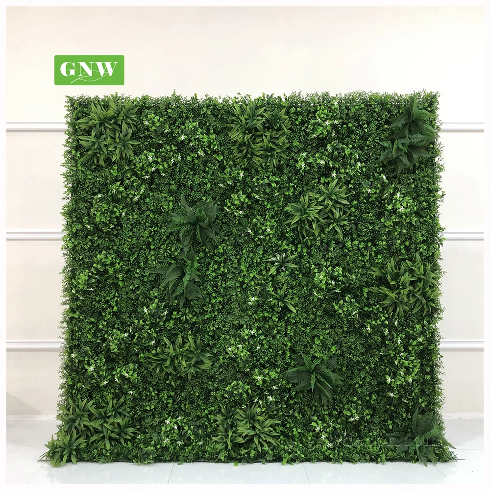 GNW Green plants artificial flower wall for wedding background
