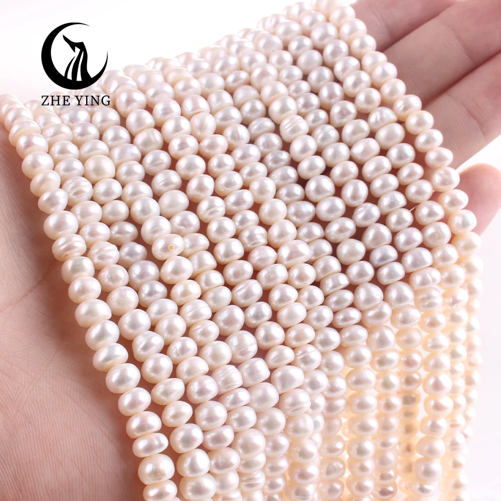 Wholesale 6-7mm A+ flat shape Cultured Freshwater Pearls Loose Pearls For Jewelry Making Bracelet Necklace Natural Pearl Beads