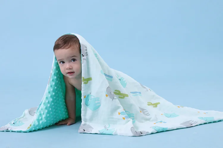 Hot Selling Customized Print design Soft And Comfortable Fleece Sleeping Newborn Baby Blanket Cheap Price Manufacture
