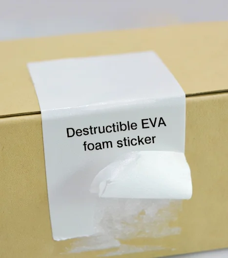 China Supplier Jumbo Roll Self Adhesive Label Material Security Fragile Label Paper