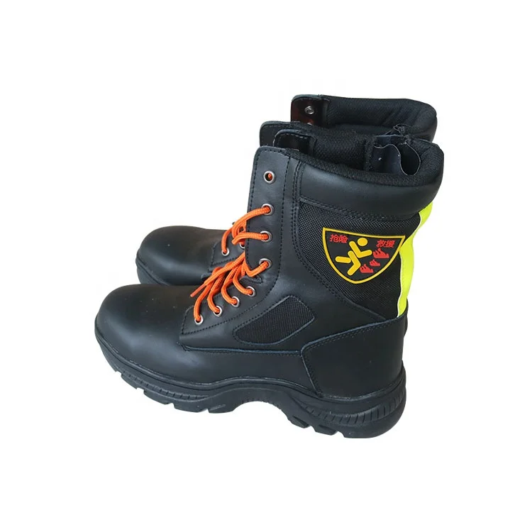 Black Leather working waterproof boots on sale