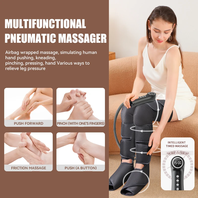 Best Rechargeable Cordless Air Compressure Foot and Leg Reshaping Massage Legs Boots Foot Athlete Leg Massager