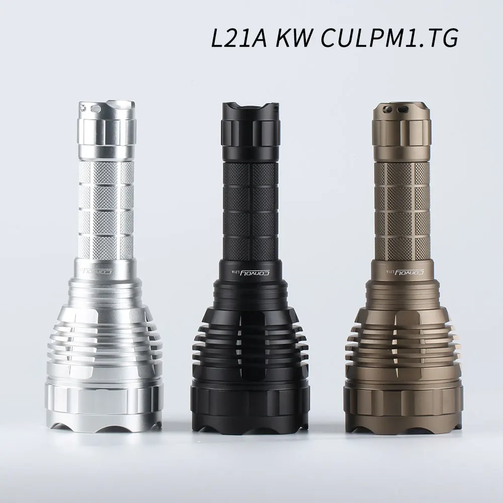Фонарик Convoy L21A, 1190 TG, 8 А, 21700 м