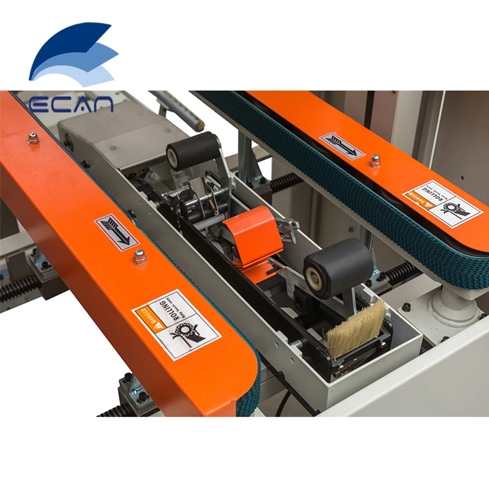 DKX4540 Automatic Carton Erector with Flaps Folding and bottom sealing function