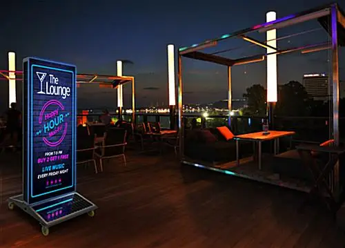 China Factory of Street Furniture Aluminum Frame Outdoor Waterproof Double Sided Advertising Lamp Light Pole Light Box