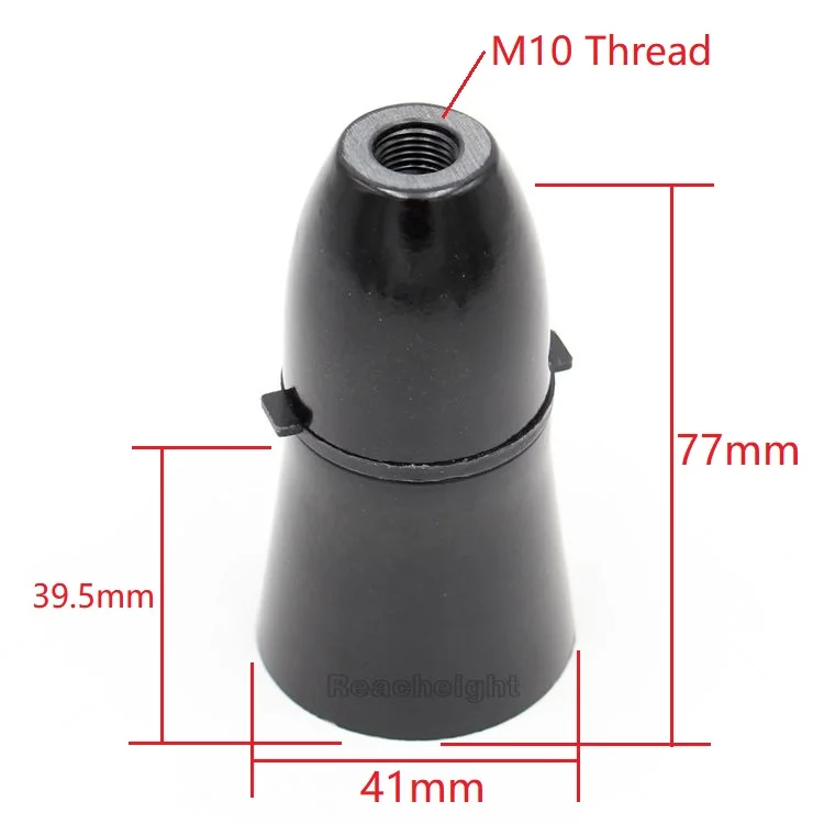 Non Switched B22 Standard Light Socket Black White Pendant Lamp Holder