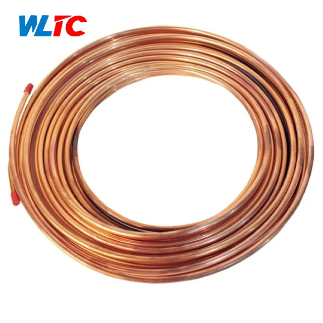 factory price 1/4 3/4 5/8 Copper tube / pipe coil for refrigeration use (1600637187337)