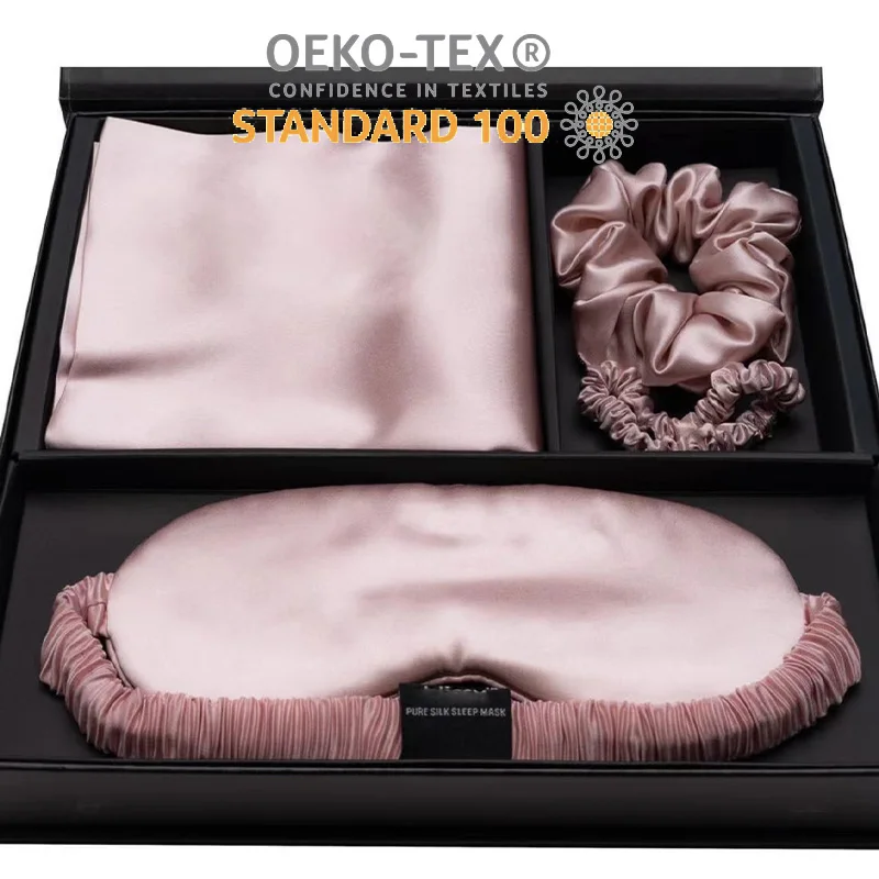 100% Mulberry Silk Pillowcase With Gift Box Natural Silk Pillow Case With Oeko Certificate