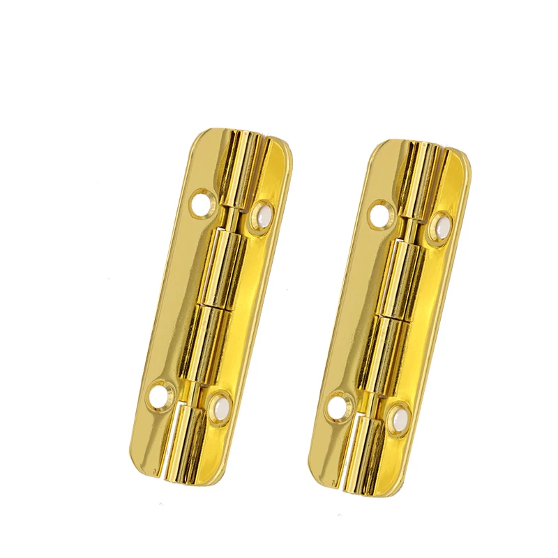 Factory direct supply hot sale metal gold plated round box corner hinge