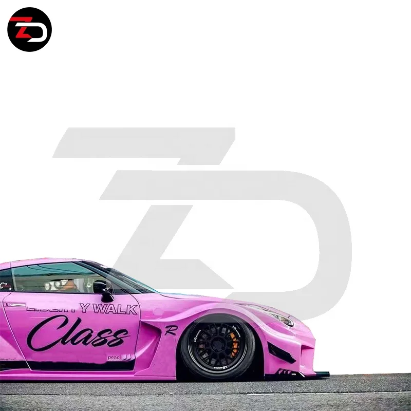 Hot Sale LB V3 Style Body Kit For GTR R35 With Fender Flares Front Bumpers Rear Bumper Wing Fenders Side Skirts Fenders Hood