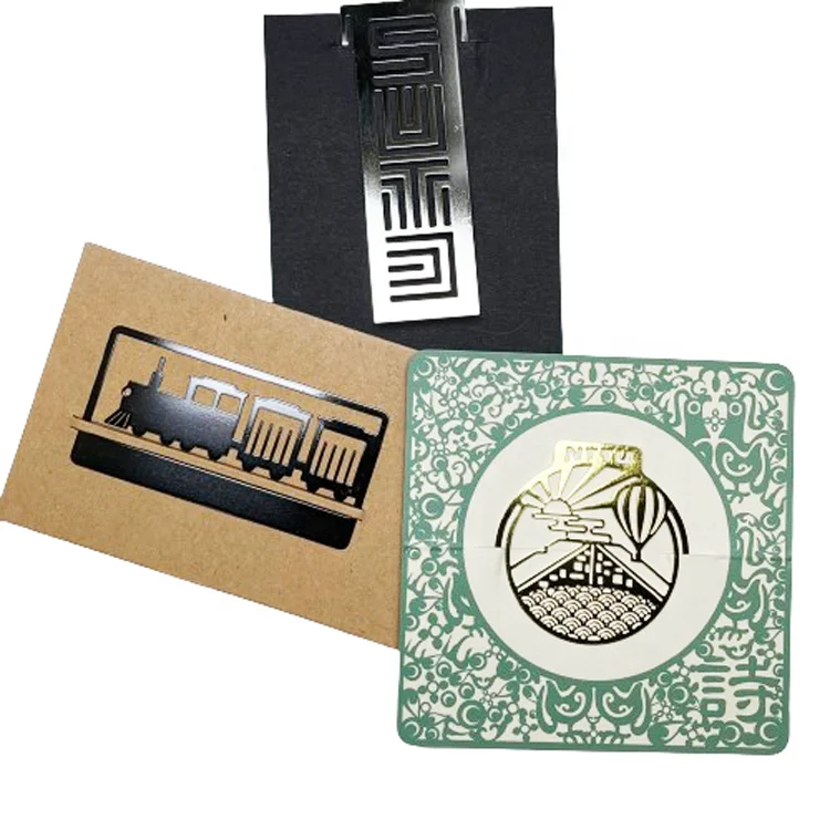 Vast Gifts 2023 Hot Sale Promotional Custom Shape Brass Iron Enamel Metal Cute Stained Bookmark Sheet for Marking