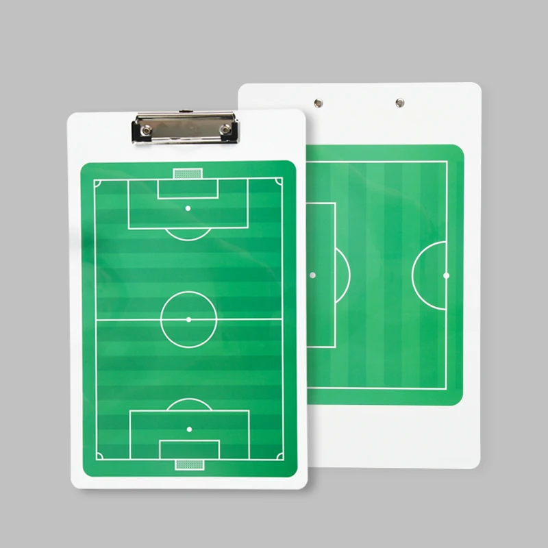 OEM&ODM PVC Football Coach Board Soccer Tactics Board Double-side Dry Erase Clipboard Coaching Board Football Training Equipment