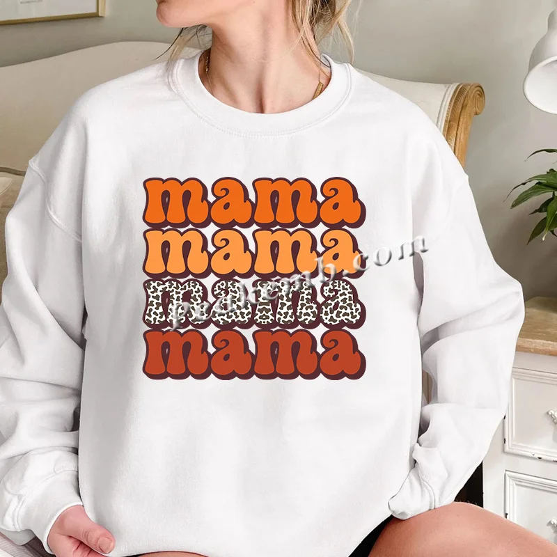 Iron on Mama Zebra Heat Vinyl Design Customized Plastisol Mama Vinyl Heat Transfer for Garment