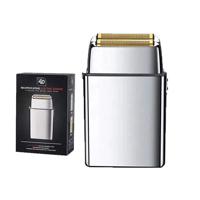 Razor Foil Shavers Men 2 in 1 Head Shavers Aluminum Foil Speed Adjustable Shaver Professional Beard Trimmer All Metal