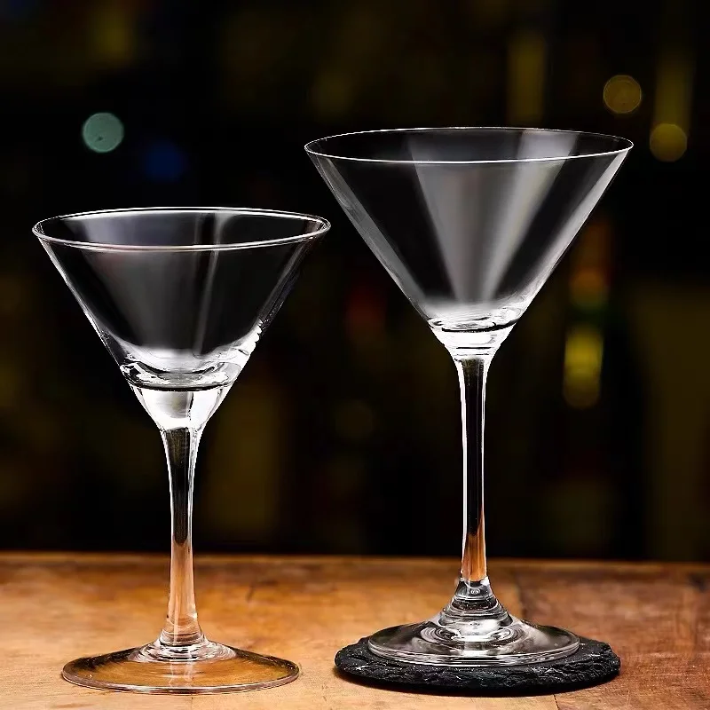 Wholesale In Stock 125ML Clear Whiskey Cocktail Glass Martini Bar Wine Glasses Goblet Cup Stemmed Champagne Glasses