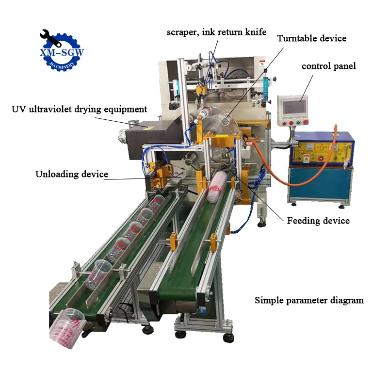 Automatic Coffee Cup Printing Machine Paper Cup Silk Screen Printing Machine Plastic Bottles Printer Multi Colour Bottle Printer